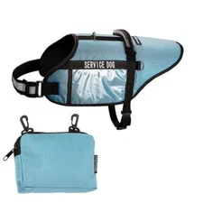 Service Dog Reflective Safety Vest Harness Large Dog All Breeds + Pockets Handle