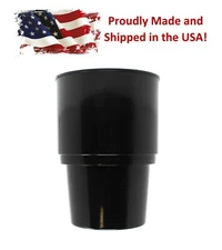 Black Universal Plastic Jumbo Drink Cup Holder Insert holds Oversized Drink Cups