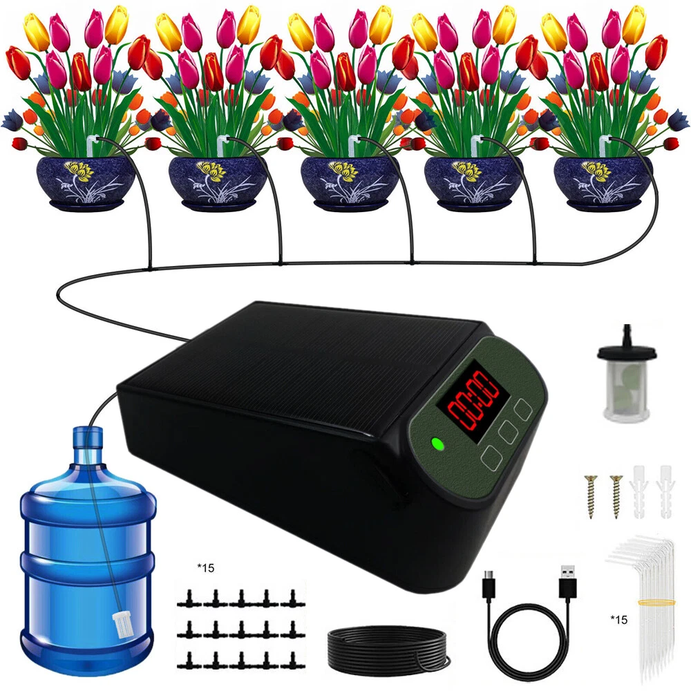Automatic Drip Irrigation System Timer Controller Garden Plant Self Watering Kit - Picture 3 of 21