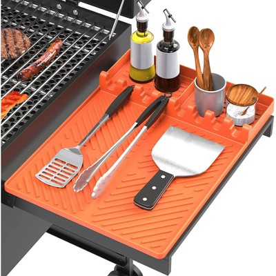 Silicone Grill Mat Griddle Side Shelf Pad for Blackstone Countertop Spatula Tool