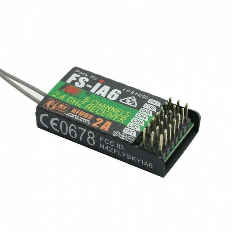 FlySky FS-iA6 6CH 2.4GHz AFHDS 2A Receiver for RC Drones, Planes & FS-i6, i10