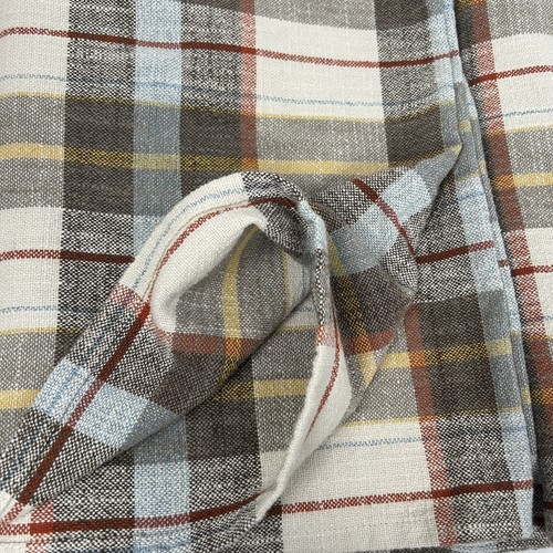 Plaid Tablecloth Woven Cotton 59"X94" Farmhouse Cottage Designer Quality Linen - Picture 4 of 6