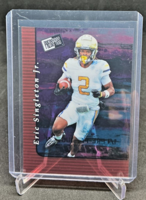 2024 Leaf Press Pass ERIC SINGLETON JR Red Acetate Pre-Production PROOF 1/1