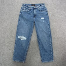 Fashion Nova Jeans Women's 8/9 Blue Light Wash High Rise Mom Jeans