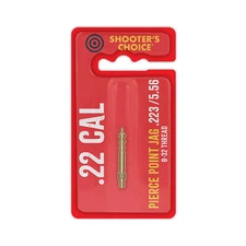 Shooter's Choice Pierce Point Jag .22 .223 5.56mm .243 Caliber Brass 8-32 Thread