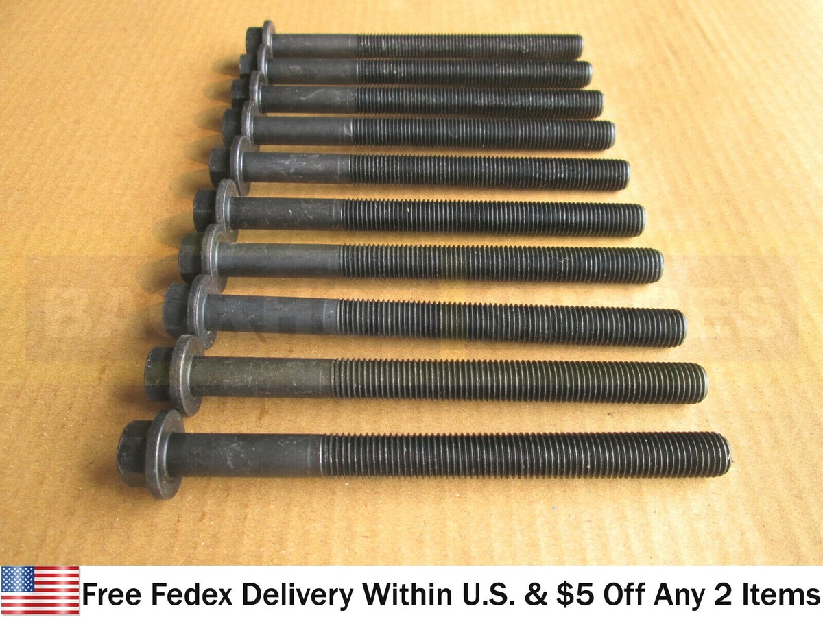 JCB PARTS - JCB ENGINE CYLINDER HEAD BOLT M12 X 140, 10 PCS (PART 