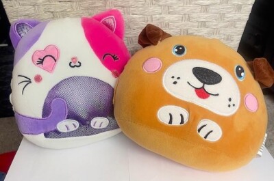 (2) Cuddly Crew Chloe Cat & Junior Dog Small Size 9'' FREE SHIPPING