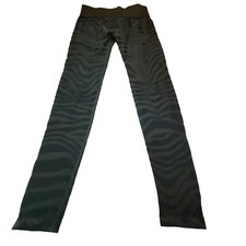 Marika Women's Small High Rise Waist Olive Green Stretchy Tiger Print Leggings