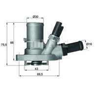 Mahle Original Thermostat, Coolant TI 149 88