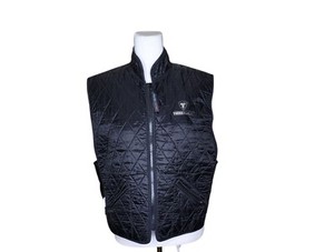 Vintage 90s TechNiche Cooling Heating Quilted Vest Hyperkewl M Black