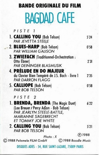 Various Bande Originale Du Film Bagdad Cafe cassette EP 7 tracks Pop Soundtrack - Picture 3 of 6