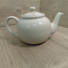 Traditional Teapot Beige Stoneware 2 Pint Tea Pot Tesco