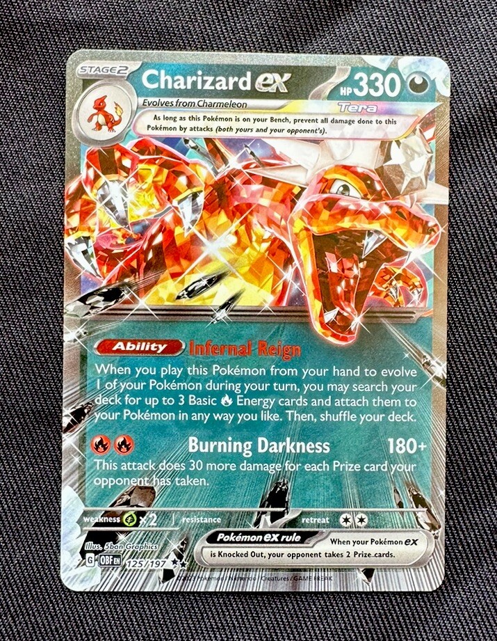 Charizard ex 125/197 Double Rare Holo-Obsidian Flames | eBay