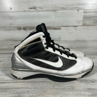 Nike Hyperize TB Mens White Black Grey 367181-111 Athletic Shoes Size 12.5