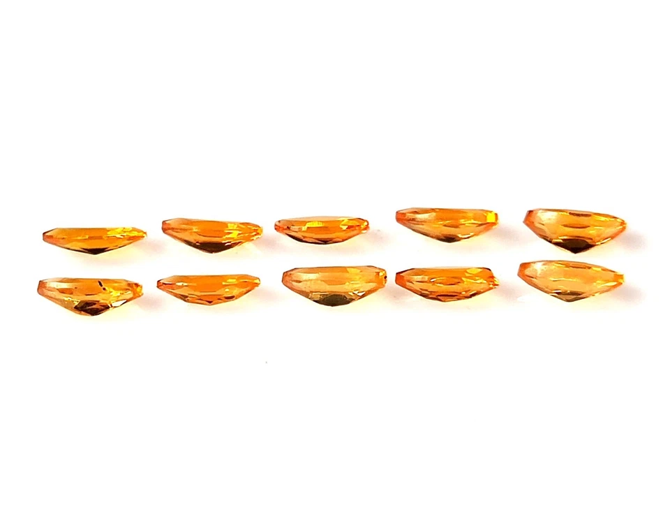 2.5X5 MM MARQUISE CUT AAA+ NATURAL MEXICAN FIRE OPAL FACETED GEMSTONE 10 PIECES - Image 4 of 4
