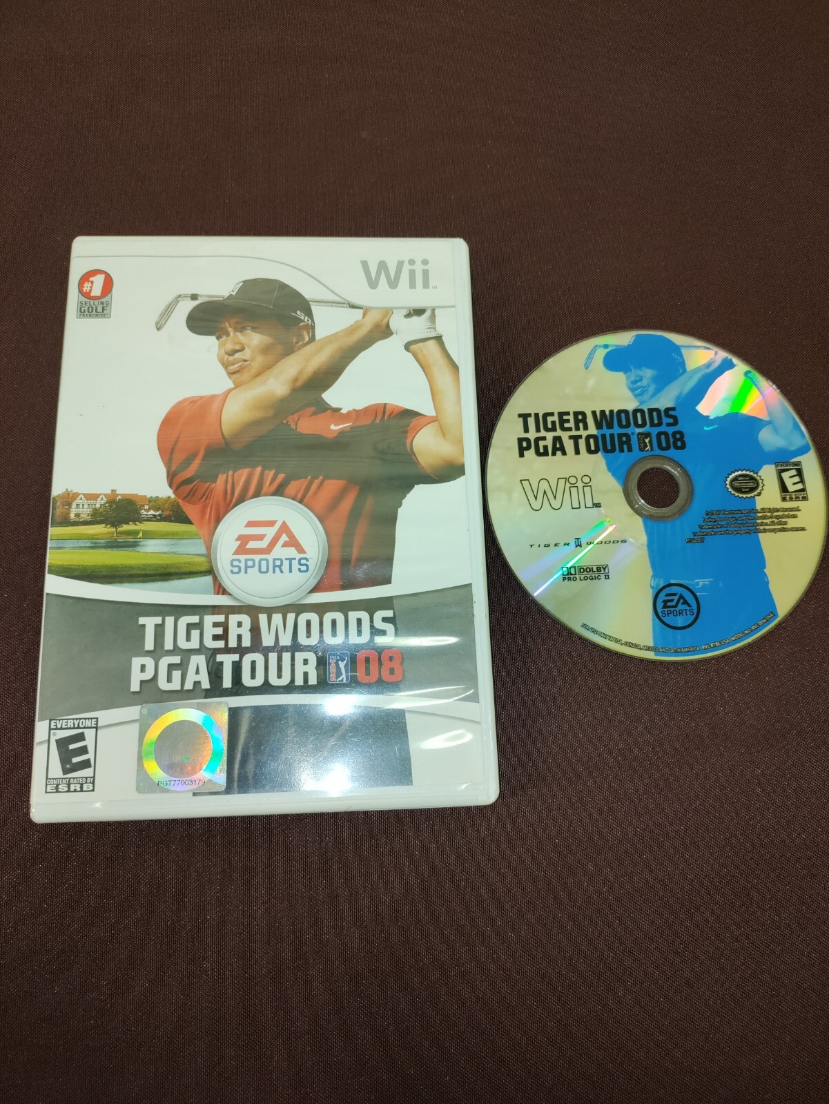 Tiger Woods PGA Tour 08 (Nintendo Wii, 2007) NO MANUAL Tested