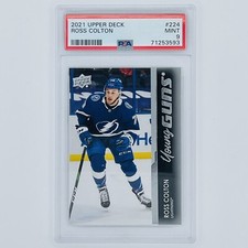 Ross Colton PSA 9 💎 2021-22 Upper Deck #224  Young Guns Rookie Card