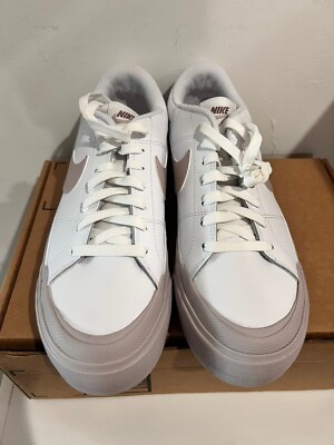 Nike Womens Court Legacy Lift white smokey mauve 10 | eBay