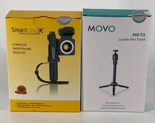 Kit de video para teléfono inteligente Movo SmartCine paquete de trípode plataforma de agarre micrófono lente de luz