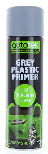 3 x Autotek GREY PLASTIC PRIMER Spray Paint Professional High Covering +G+CP - Picture 2 of 8