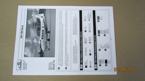 Amodel 72294 - 1/72 'Dove' British Civilian Aircraft (PE parts) scale model kit - Picture 10 of 12