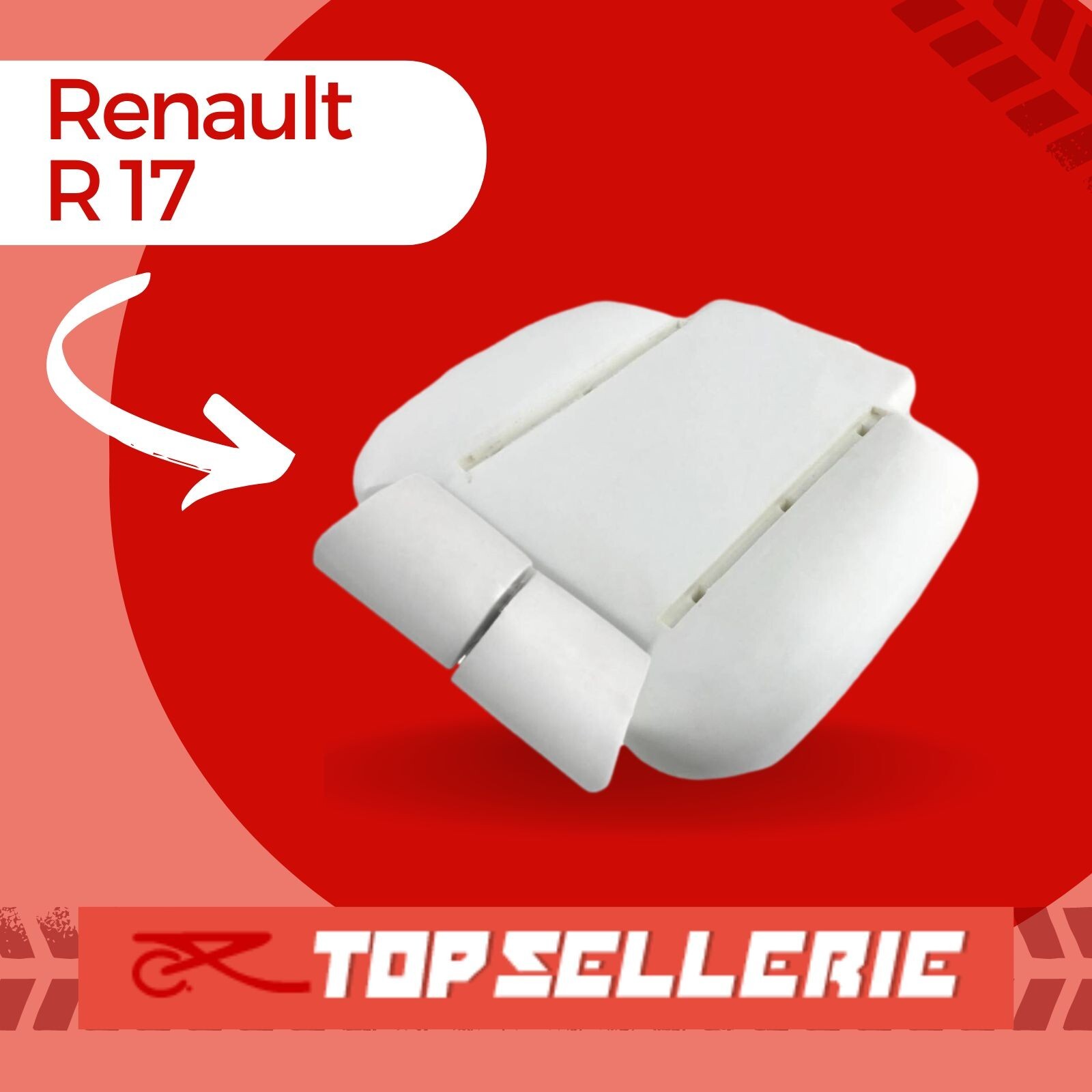 Mousse pour Renault R 17 : rembourrage de siège vintage et garniture de rechange MA0037