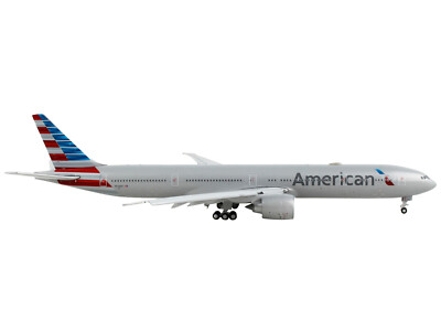 Boeing 777-300ER American Airlines Silver/Striped Tail 1/400 | eBay