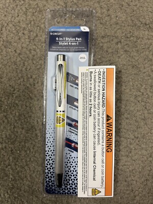 E-circuit Multi-function 4 - in - 1   Stylus, Pen,  Flashlight