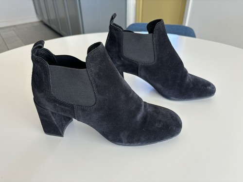 Pedro Garcia Women Heel Black Suede Ankle Boots 10.5-11 EUR 41.5 - 第 2/15 張圖片