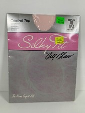 VTG Silky Fit Bill Blass control top pink pantyhose size B 80s Soft Girl Kawaii