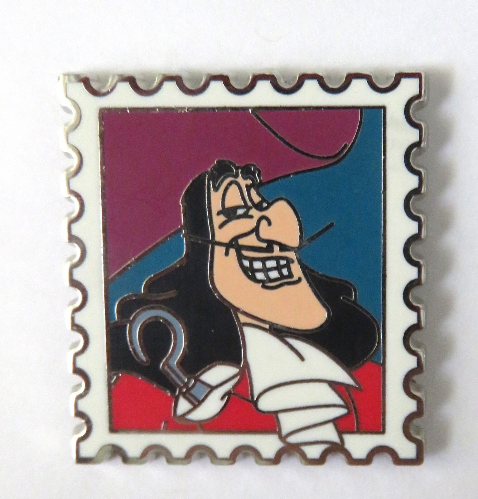 Captain Hook Stamp Villain Disney Pin