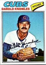 1977 Topps #169 Darold Knowles Chicago Cubs Free Shipping!