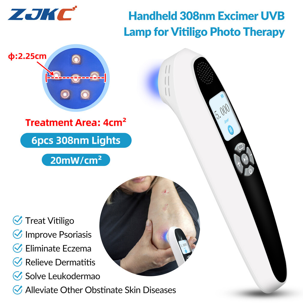 6Diodes 308nm Excimer Blue Uvb Light therapy device for Skin Deseases Treatment