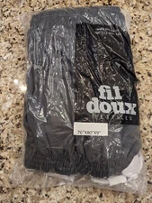 Fil Doux Textile Box Sock Box Spring Cover King 76" X 80" X 9"  Grey washable