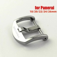 NEW Stainless Steel Buckle for Panerai 18/20/22mm Polished Matte Clasp Screw Pin