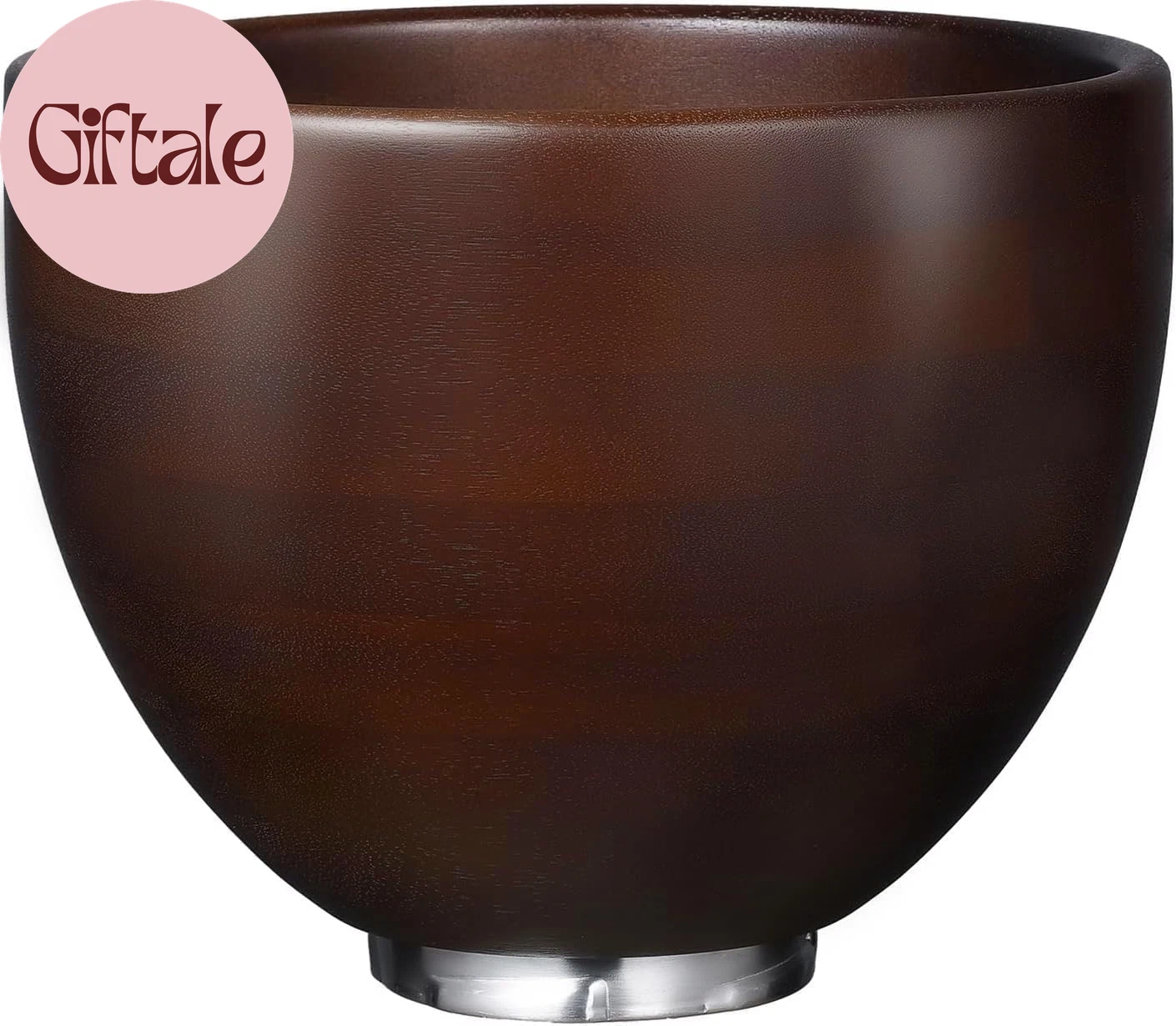 Premium Walnut Wood Mixing Bowl Compatible with Kitchenaid 4.5 & 5 QT Tilt-Head