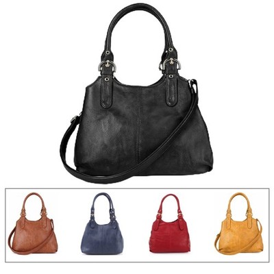 Damen Frauen Schulter Handtasche Kunstleder Umhängetasche Reißverschlusstaschen UK