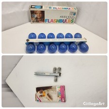 Sylvania Press 25B Blue Dot Flashbulbs Vintage Lot Of 2