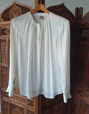 BOSS Slim Fit Bluse aus Seide, Modell Banorah...