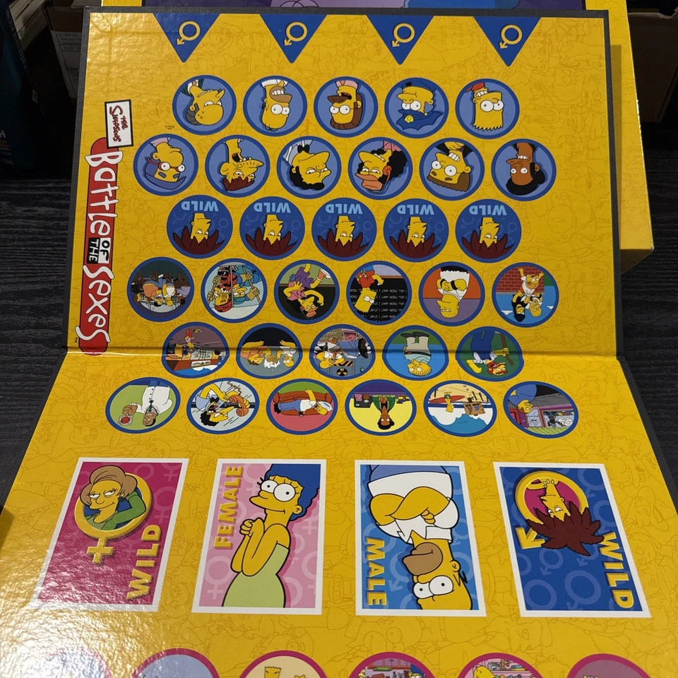 2003 The Simpson’s Battle Of The Sexes Family Board Game Complete Board Game - Image 4 of 4