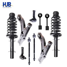 10pc Front Struts Control Arms Tierod Sway Bar for Volkswagen Beetle Jetta Golf