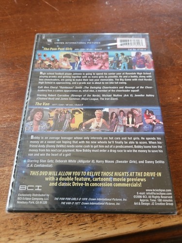 STARLITE DRIVE-IN THEATER - THE POM POM GIRLS (1976) & VAN (1977) DVD ~ New Rare - Picture 4 of 10