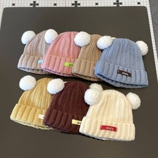 Kids Beanie Multiple Designs, Sizes Colors, Double-Layer Warm Cozy