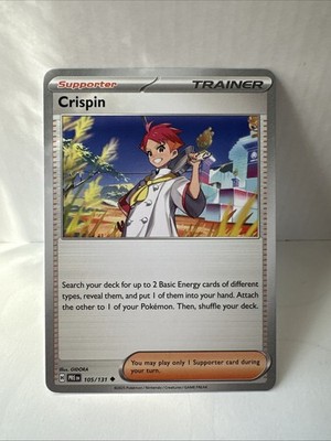 Crispin 105/131 SV: Prismatic Evolutions Pokemon Near Mint