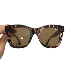 Quay Australia After Hours Tortoise Shell Oversized Square Sunglasses Brown Lens