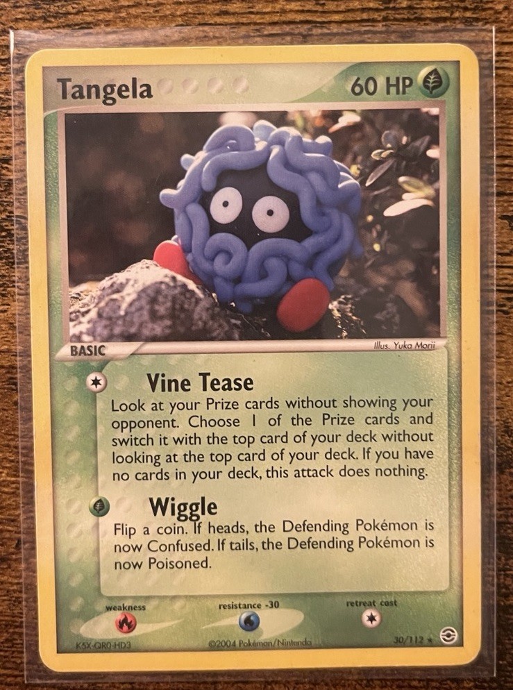 Pokemon TCG Tangela 30/112 FireRed & LeafGreen Regular Common 60 HP 2004