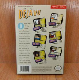 Nr MINTY BOX CIB Deja Vu complete in nintendo nes Collector quality CLEAN lot