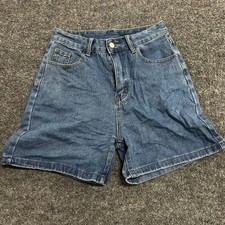 SHEIN Denim Shorts Womens Size 6 Blue High Waisted Casual Medium Jean Shorts
