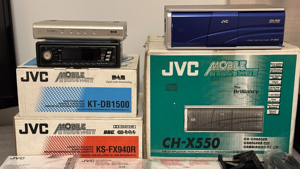 !NOS! JVS KS-FX940R + KT-DB1500 + CH-X550 vintage set !NOS! - Bild 2 von 4