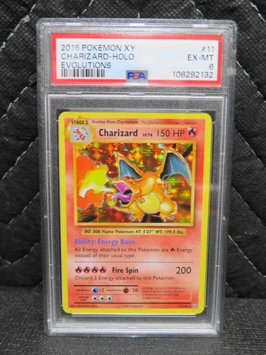 2016 Pokemon Evolutions Charizard Holo 11/108 PSA 6